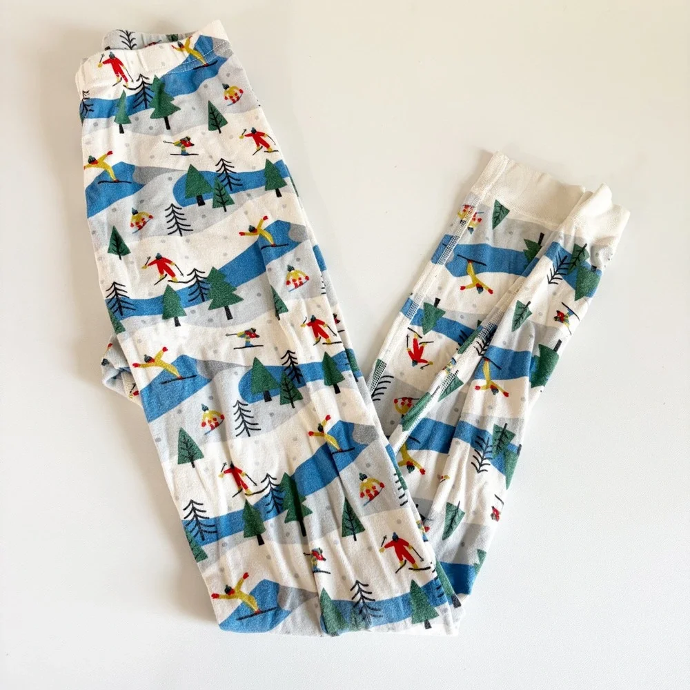 Hanna Andersson Kids Ski Mountain Winter Sports Organic Cotton Pajamas Set 12